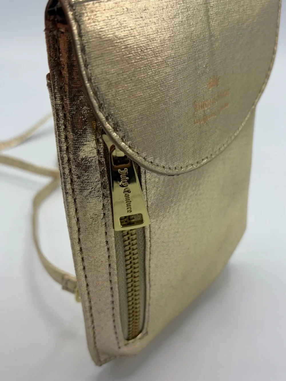 Juicy Couture Metallic Gold Crossbody Bag